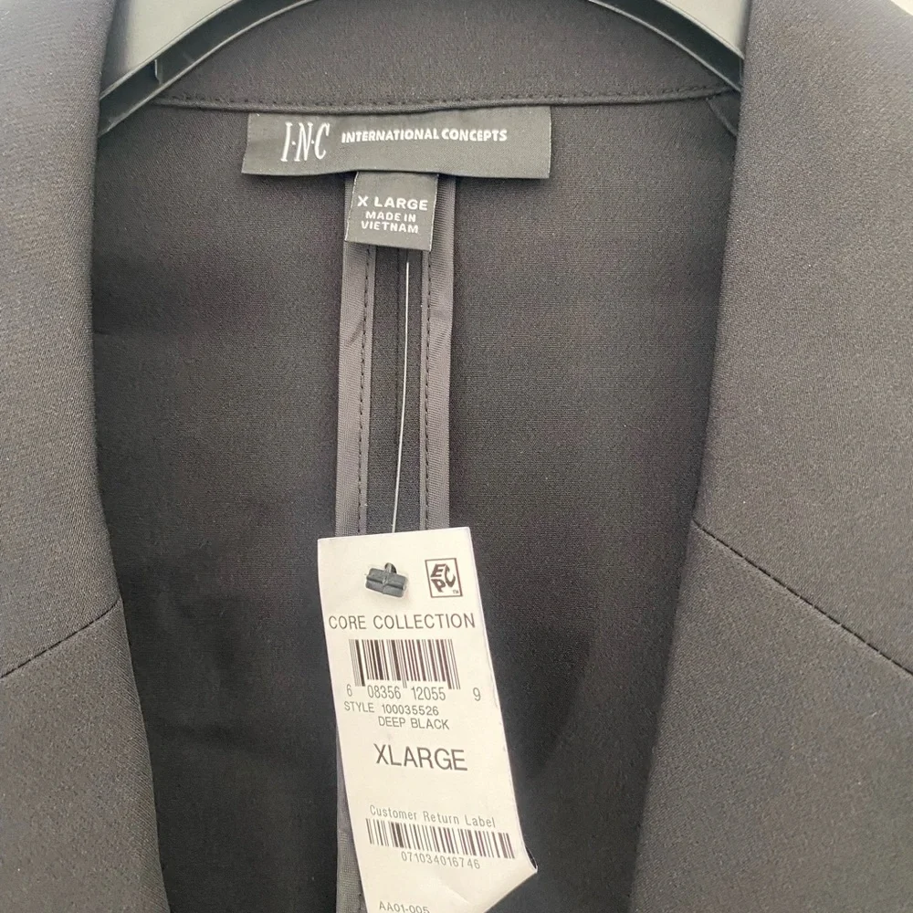 INC International Concepts Black Blazer - Picture 2 of 5